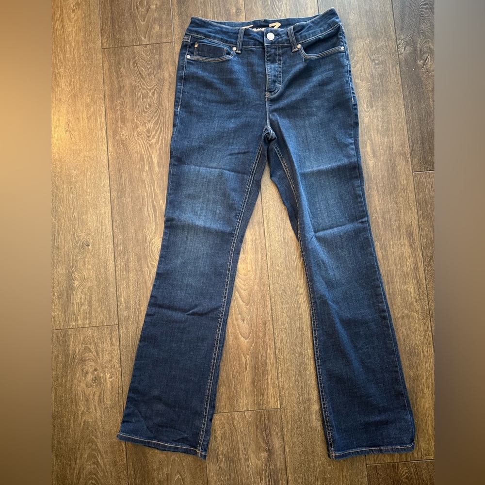 Seven7 high waste boot cut jeans